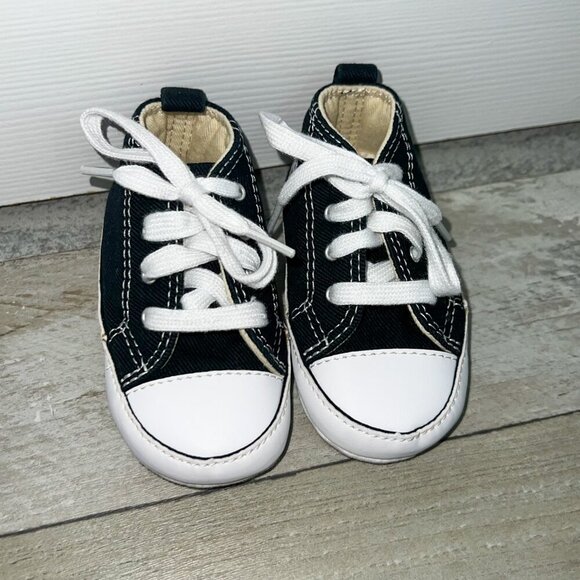 Baby Chuck Taylor All Star Cribster Canvas Black/White Size 3 - Picture 2 of 7